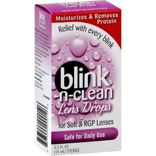 Blink -N-Clean Lens Drops For Soft & Rgp Lenses
