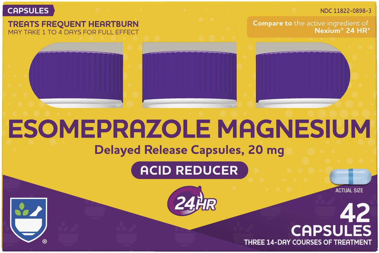 Rite Aid Acid Reducer Esomeprazole Magnesium Capsule (42 ct)