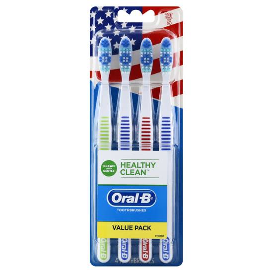 Oral-B Healthy Clean Soft Toothbrushes (4 ct)