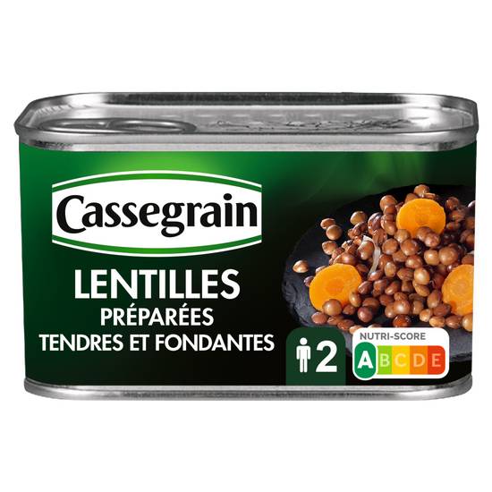 Cassegrain - Lentilles préparées tendres et fondantes