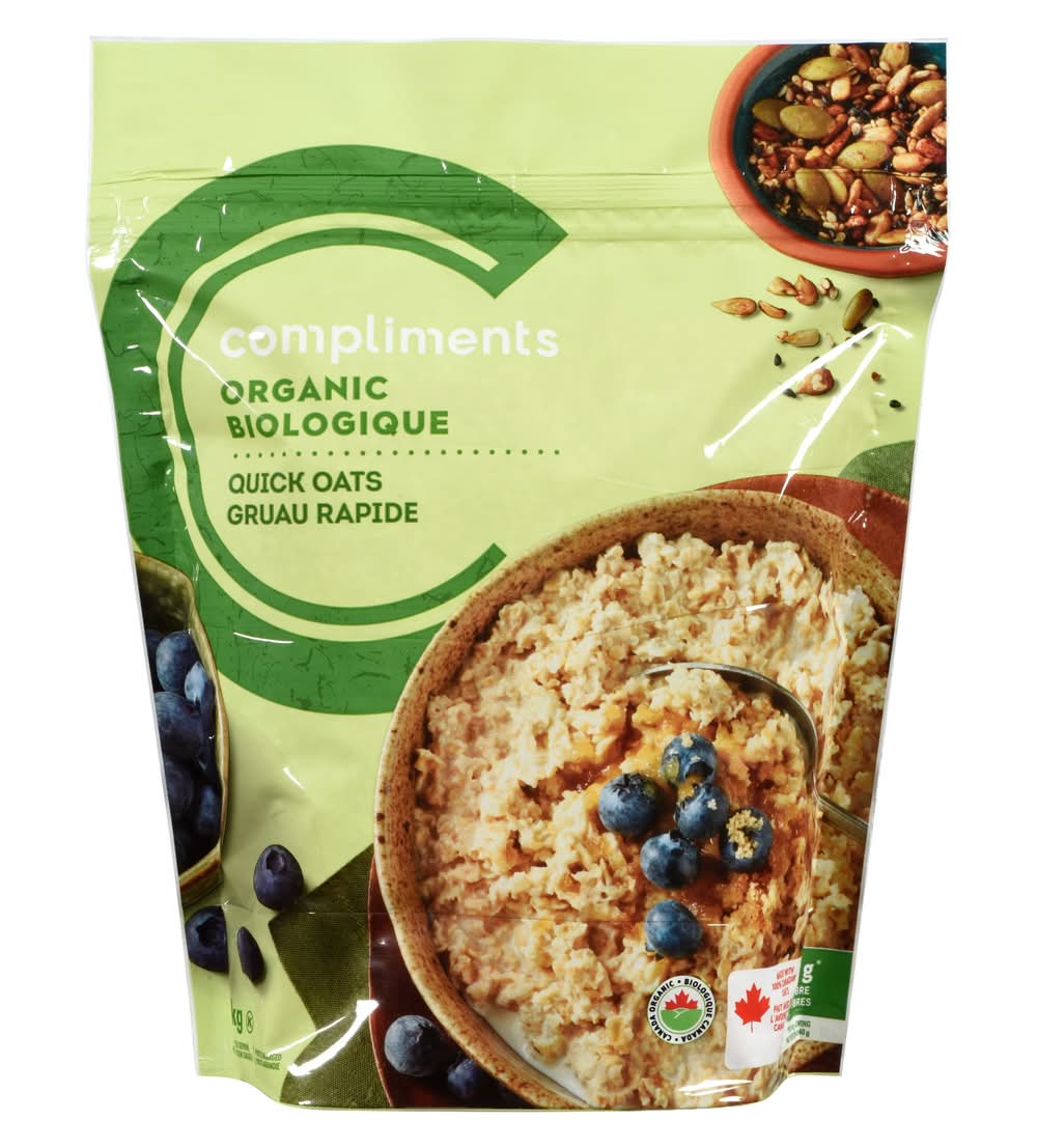 Compliments Organic Quick Oats (1 kg)