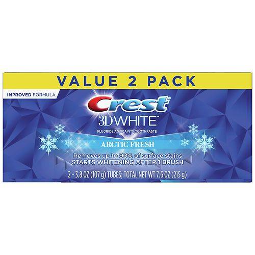 Crest 3D White Arctic Fresh Toothpaste Mint - 3.8 OZ x 2 pack
