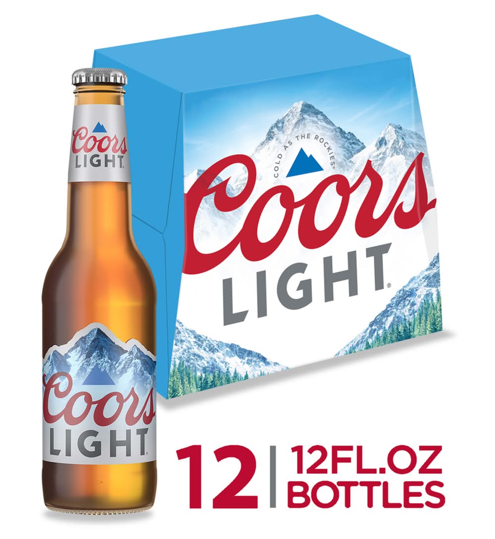 Coors Light American Lager Beer (12 x 12 fl oz)