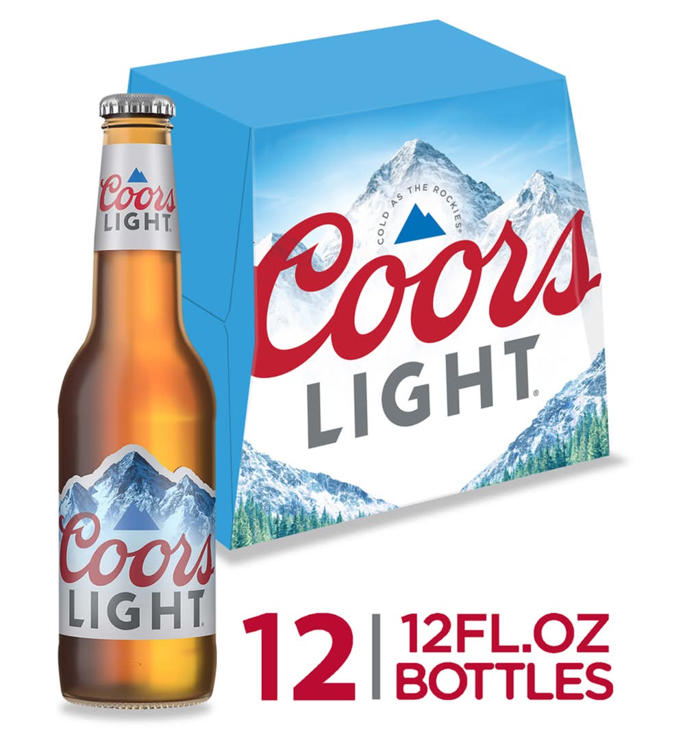 Coors Light American Lager Beer (12 x 12 fl oz)