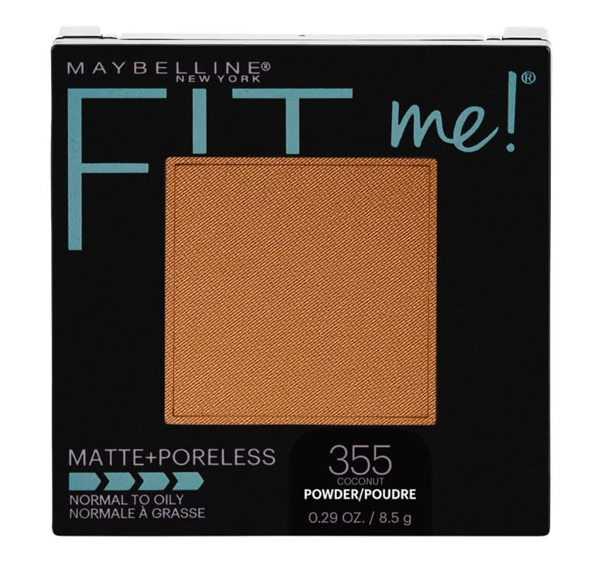Fit me! poudre pressée matte + poreless (355 noix de coco) - maybelline fit me matte pressed powder foundation (8.5 g)
