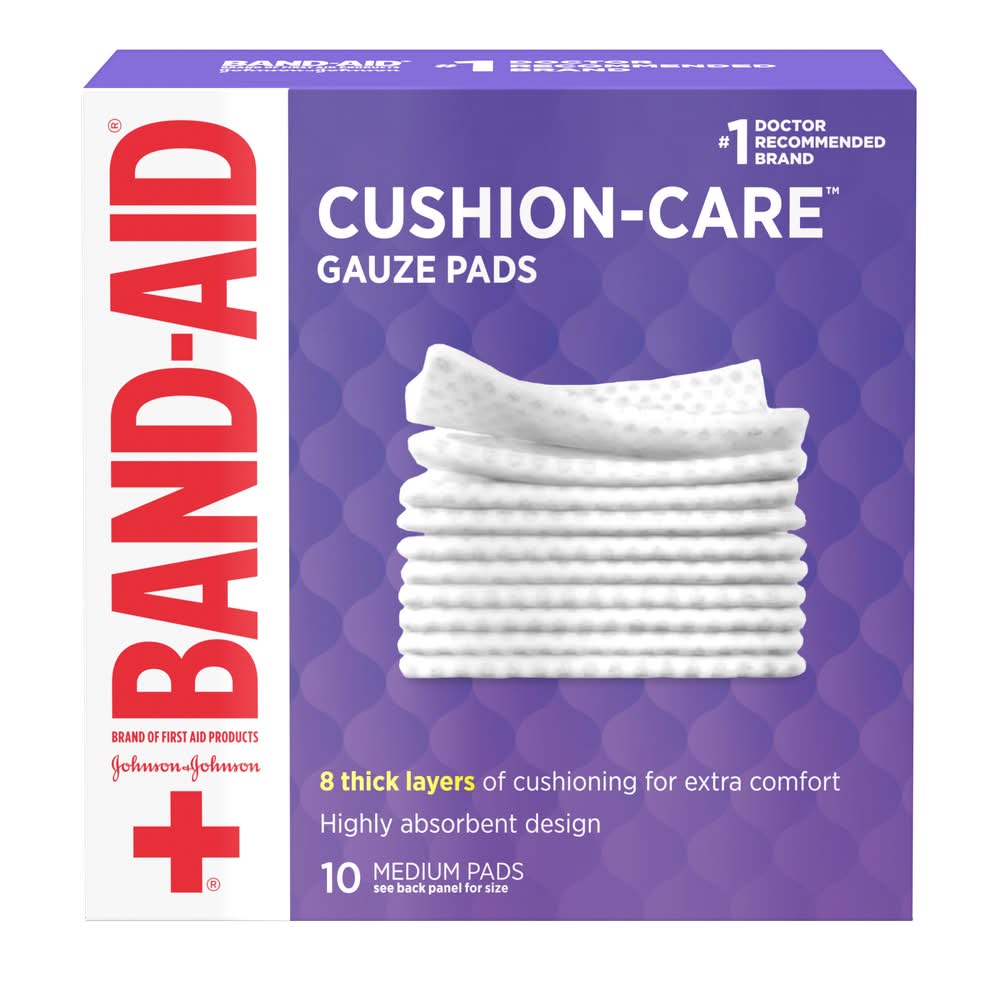 Band-Aid Medium Gauze Pads (3.2 oz)
