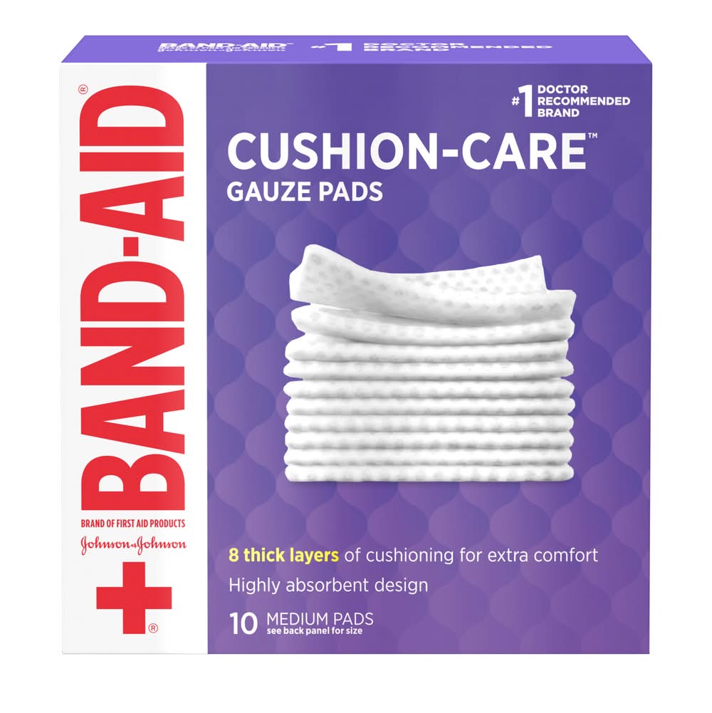 Band-Aid Medium Gauze Pads (3.2 oz)