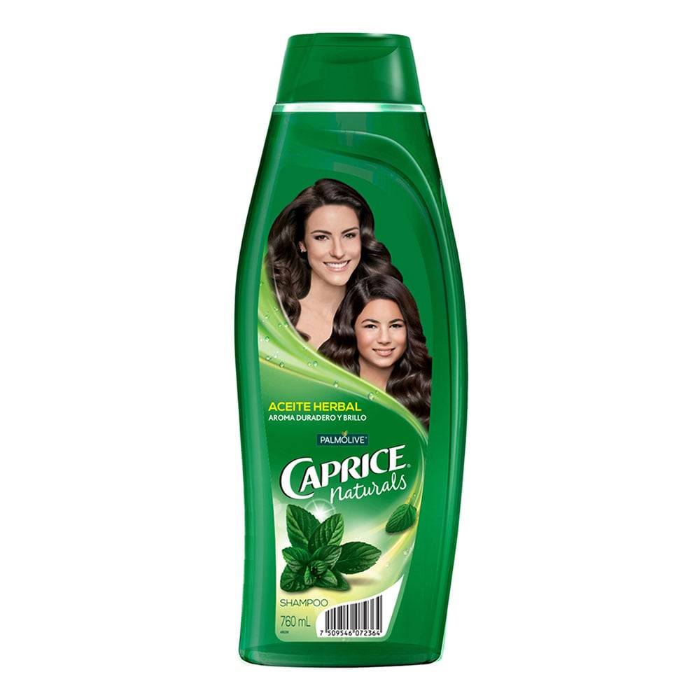Caprice shampoo naturals de aceite herbal (botella 760 ml)