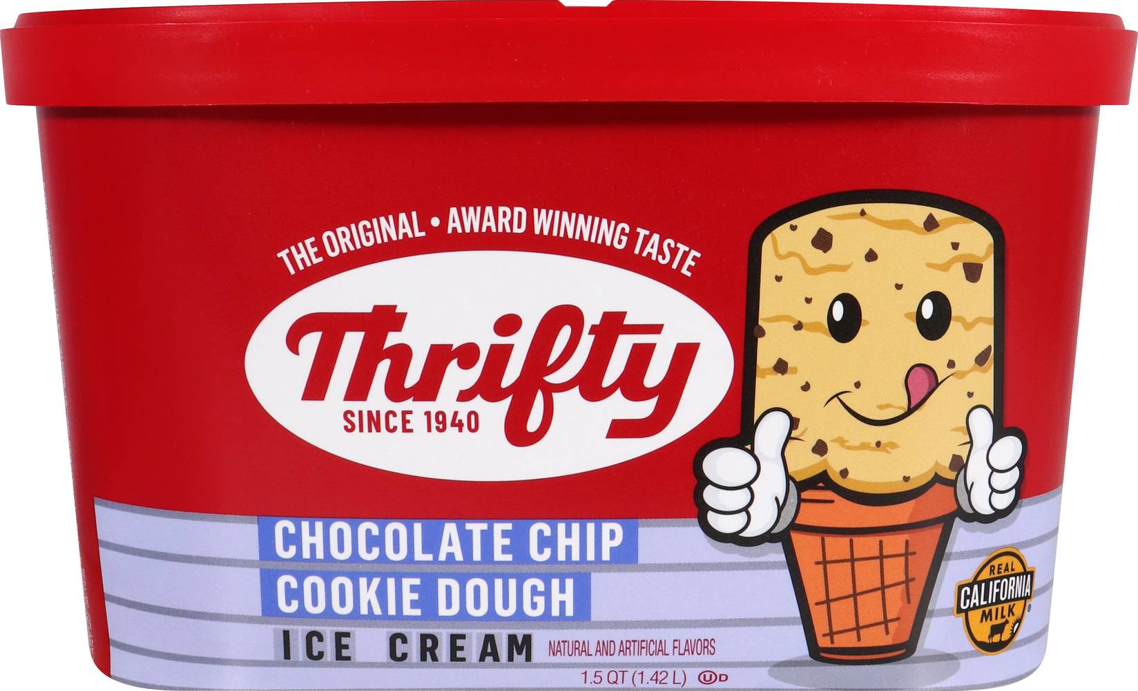 Thrifty Ice Cream, Chocolate Chip Cookie Dough (48 oz)