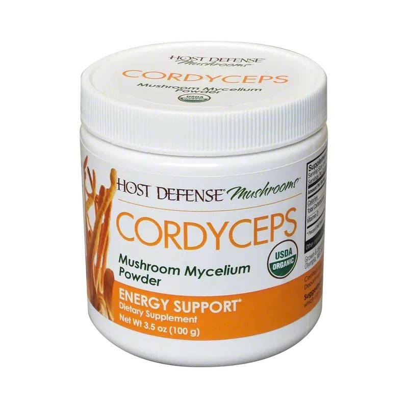 Host Defense Organic Cordyceps Mushroom Mycelium Powder Supplement (3.5 oz)