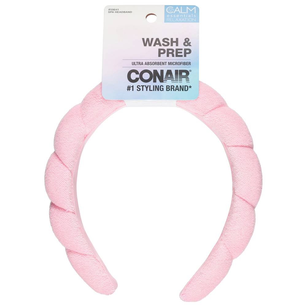 Conair Wash and Prep Spa Headband, Pink