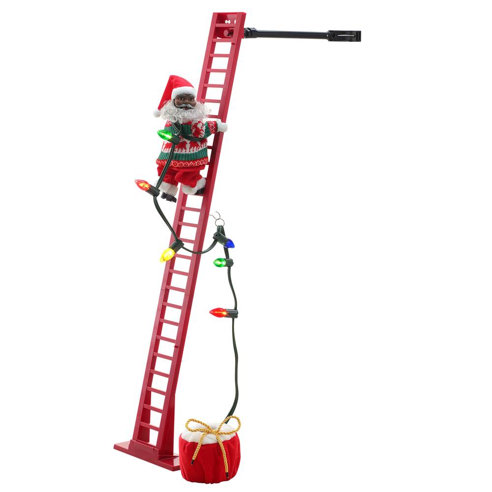 Mr. Christmas 43-in Animatronic Super Climbing Black Santa | 10102