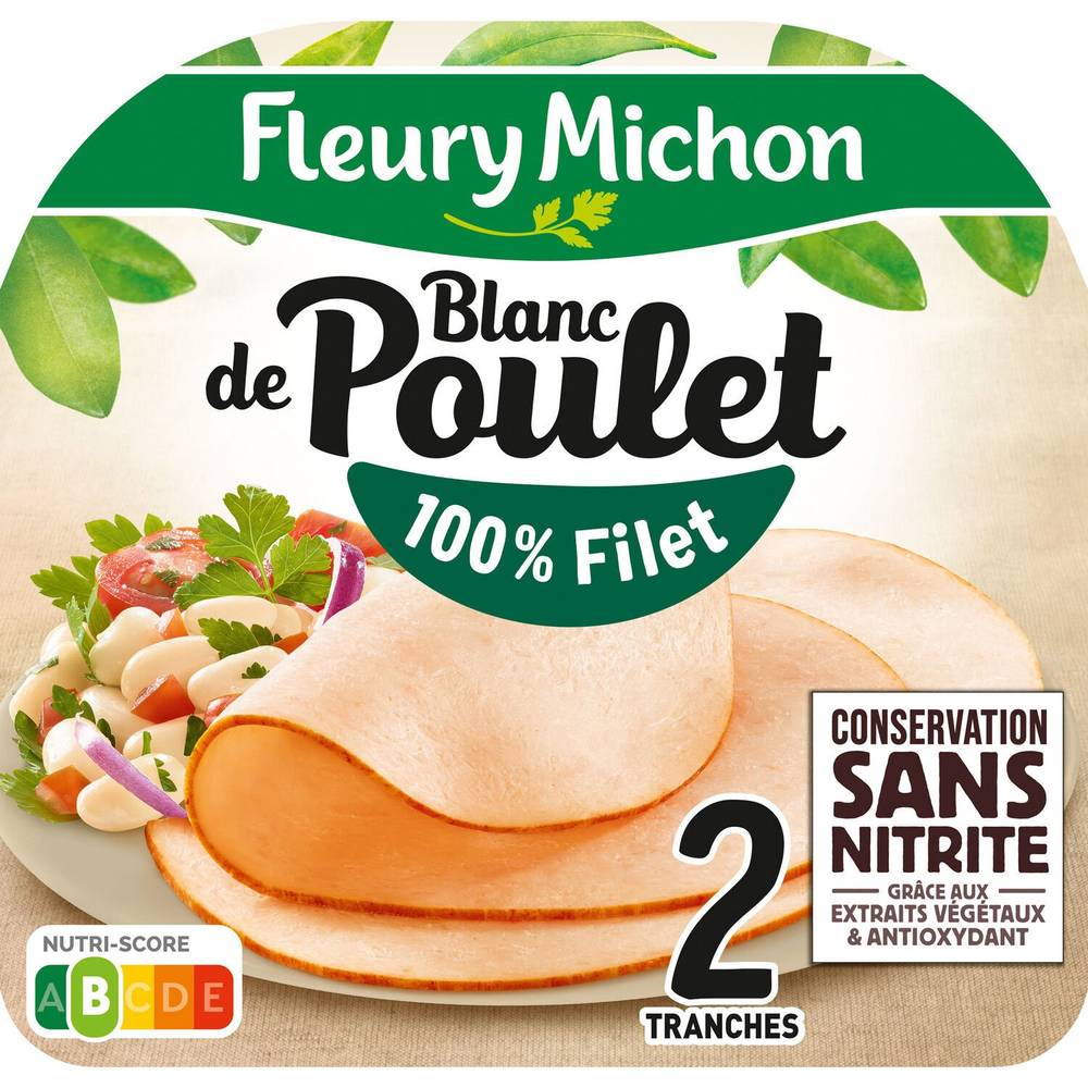 Fleury Michon - Blanc de poulet nature sans nitrite