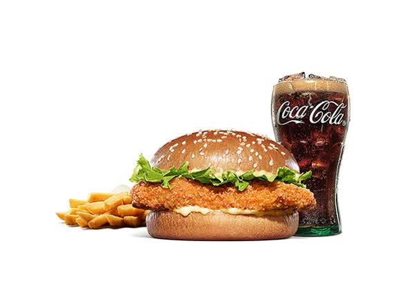 クラシック Smoky Fried  Chicken Burger Set / Classic Smoky Fried  Chicken Burger Set