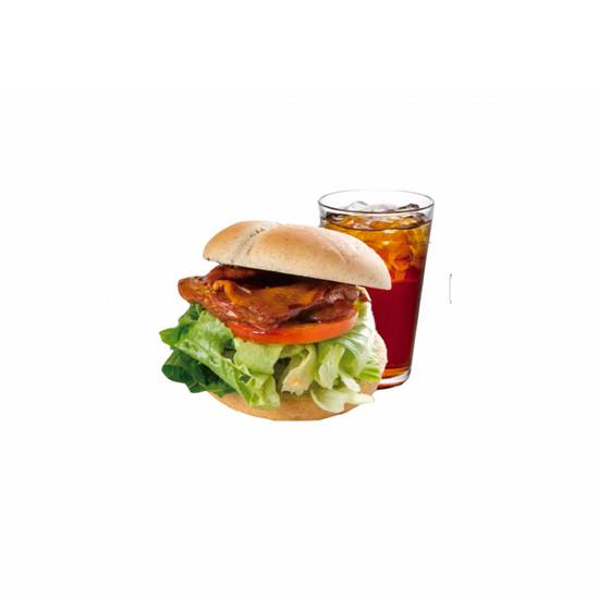 (U)BBQ雞腿漢堡套餐 Grilled Chicken Burger