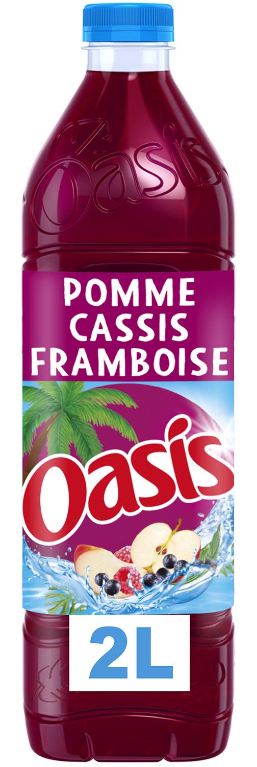 Oasis - Boisson aux fruits, pomme cassis framboise (2L)