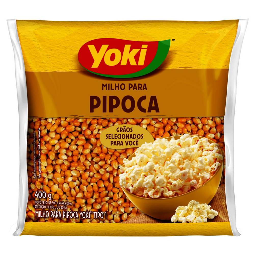 Yoki milho para pipoca tipo 1 (400 g)