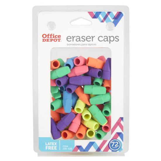Office Depot Assorted Colors Brand Eraser Caps
