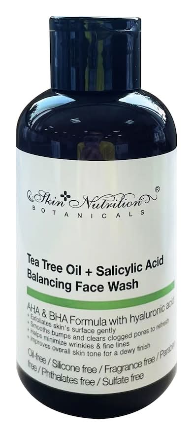 Skin Nutrition Botanicals Tea Tree Oil & Salicylic Acid Balancing Face Wash (4 oz)