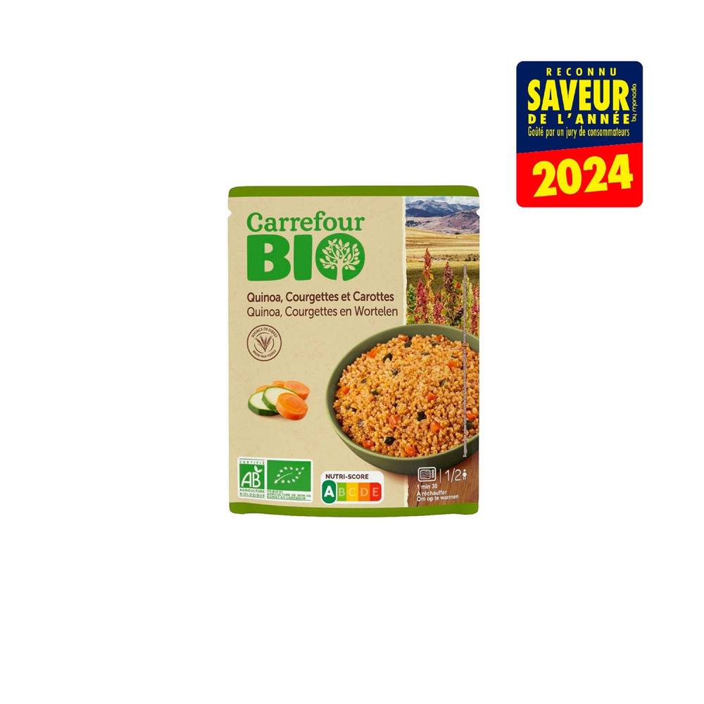 Carrefour Bio - Mélange quinoa courgettes carottes (250g)