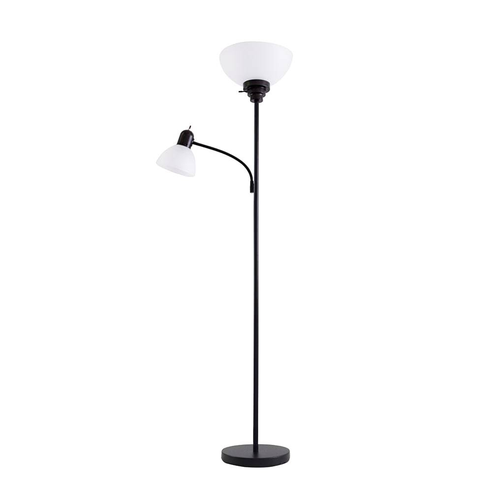 Style Selections 71-in Black Shaded Floor Lamp | MTSL1016-C0001