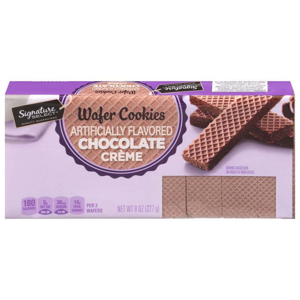 Signature Select Chocolate Creme Wafer Cookies (8 oz)