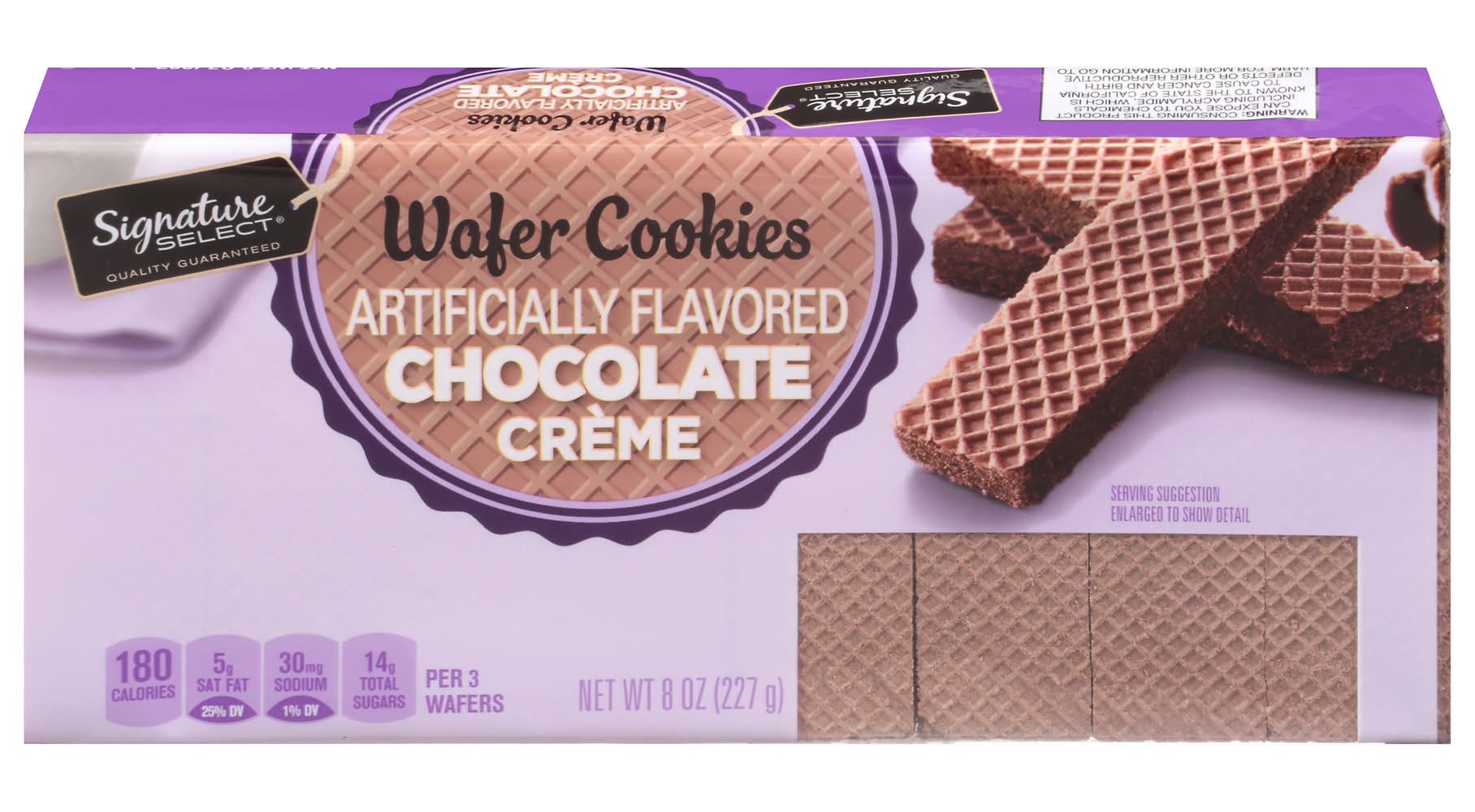 Signature Select Chocolate Creme Wafer Cookies (8 oz)