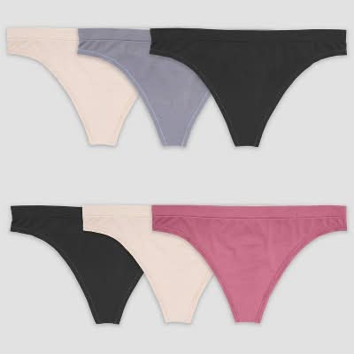 Fruit of the Loom Seamless Thong, 6 (6 ct)
