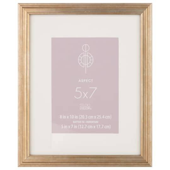 Studio Decor Gold Narrow With Mat Frame