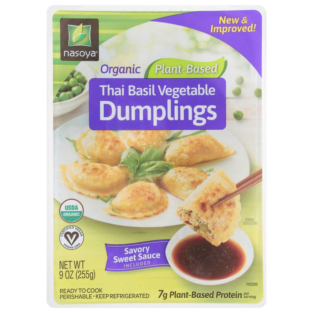 Nasoya Organic Vegan Thai Basil Vegetable Dumplings