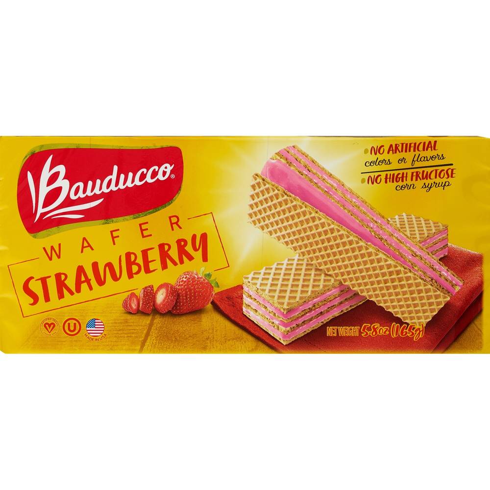 Bauducco Wafer, Strawberry, 5 OZ