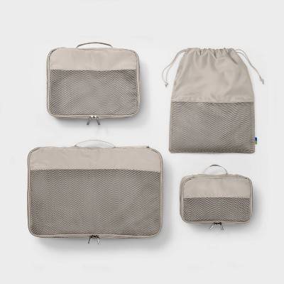 Open Story 4pc Packing Cube Set (taupe )