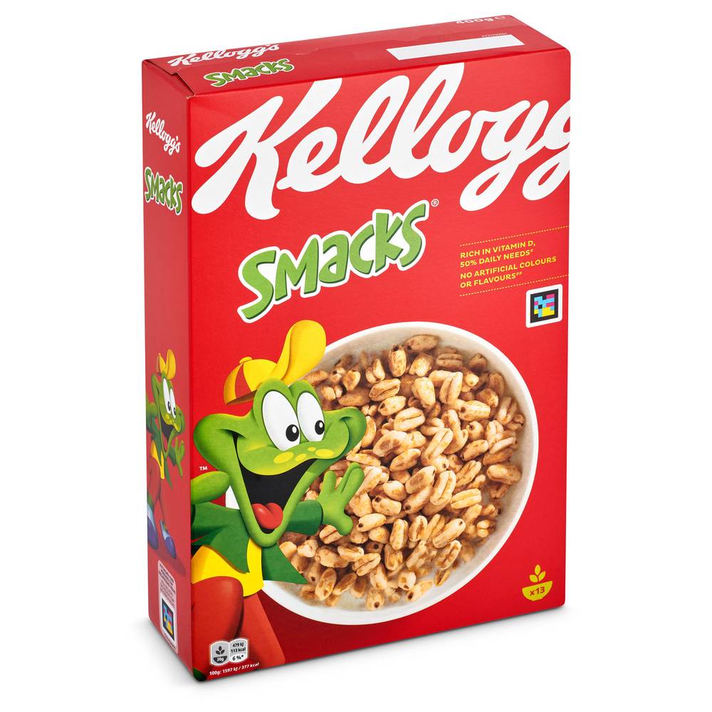 Cereales De Trigo Inflado Con Miel Kellogg'S Smacks Caja 400 G