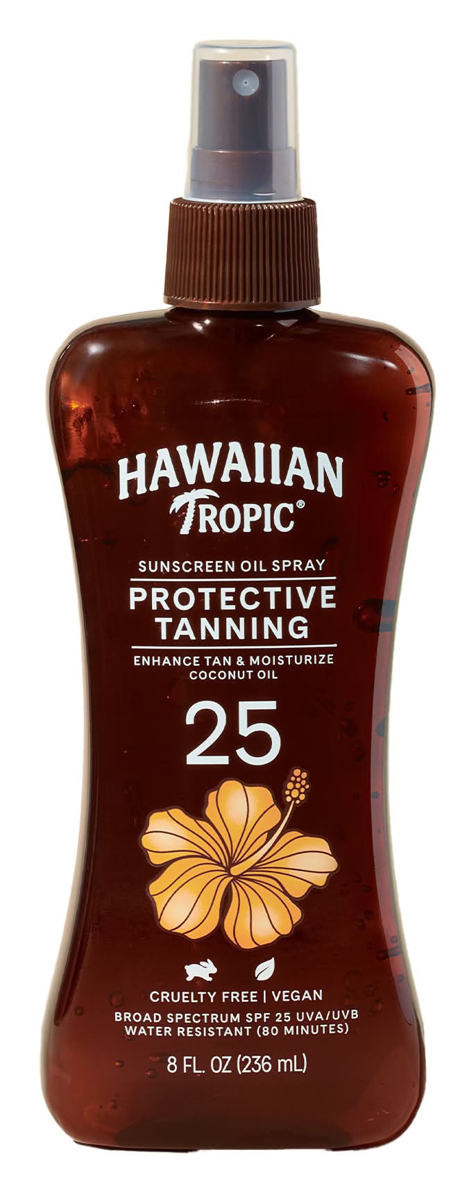 Hawaiian Tropic Spf 25 Island Tanning Coconut Dry Spray Oil (8 fl oz)