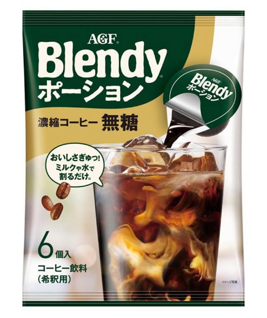 ブレンディ ポーション 濃縮コーヒー無糖 コーヒー飲料(希釈用) (18g x 6)