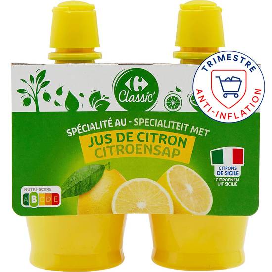 Carrefour Classic' - Spécialité au jus de citron (2 pièces, 115 ml)
