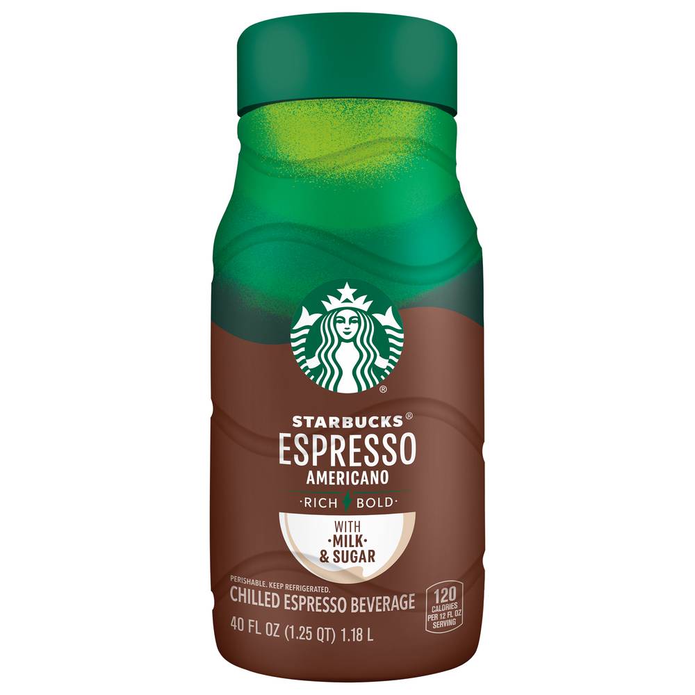 Starbucks Espresso Americano Milk and Sugar (40 fl oz)