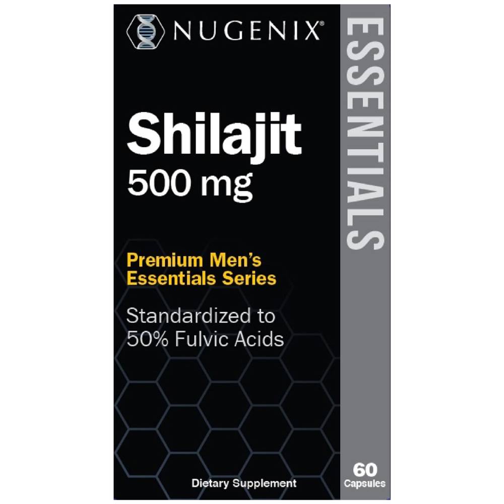 Nugenix Premium Men's Essentials Shilajit 500 mg Capsules (60 ct)