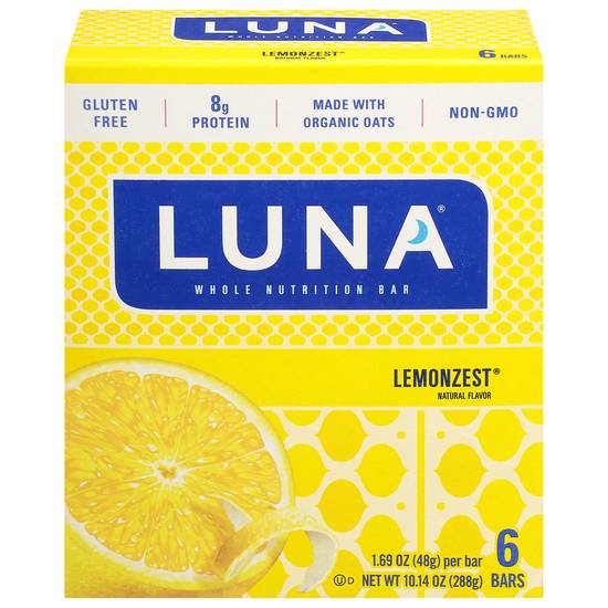 Luna Whole Nutrition Bars (lemonzest)