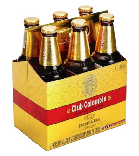 Club Colombia Cerveza Beer (6 x 330 ml)