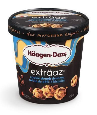 Häagen-Dazs Extraaz Ice Cream, Cookie Dough Dynamo (450 ml)