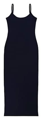 Juniors Ribbed Maxi Dress Medium Navy