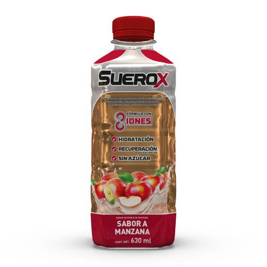 Suerox bebida hidratante sabor manzana (botella 630 ml)