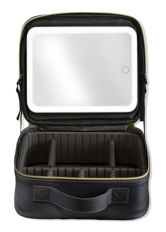 iHome Makeup Case with LED Portable Lighted Vanity Mirror 10.13 x 8.98 x 4.10 in