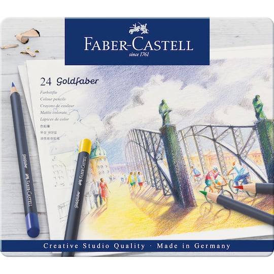 Faber-Castell Goldfaber 24 Color Pencil Tin Set