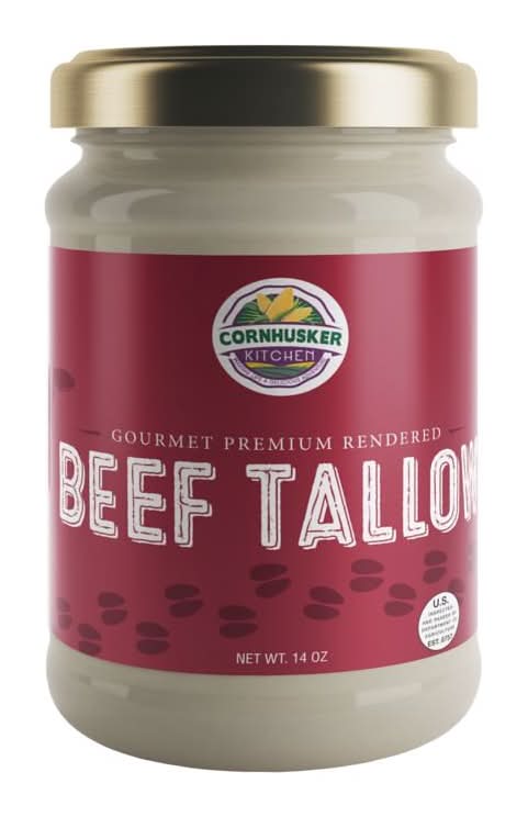 Cornhusker Kitchen Beef Tallow Oil 14 Oz Bottle