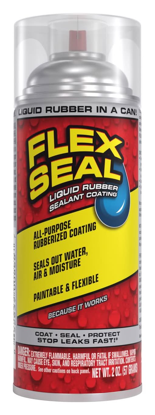 Flex Seal Family Of Products Flex Seal Mini Clear Rubber Spray Sealant 2 Oz