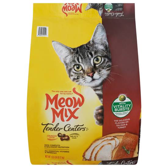 Meow Mix Tender Centers Salmon & Turkey Dry Cat Food (13.5 lbs)