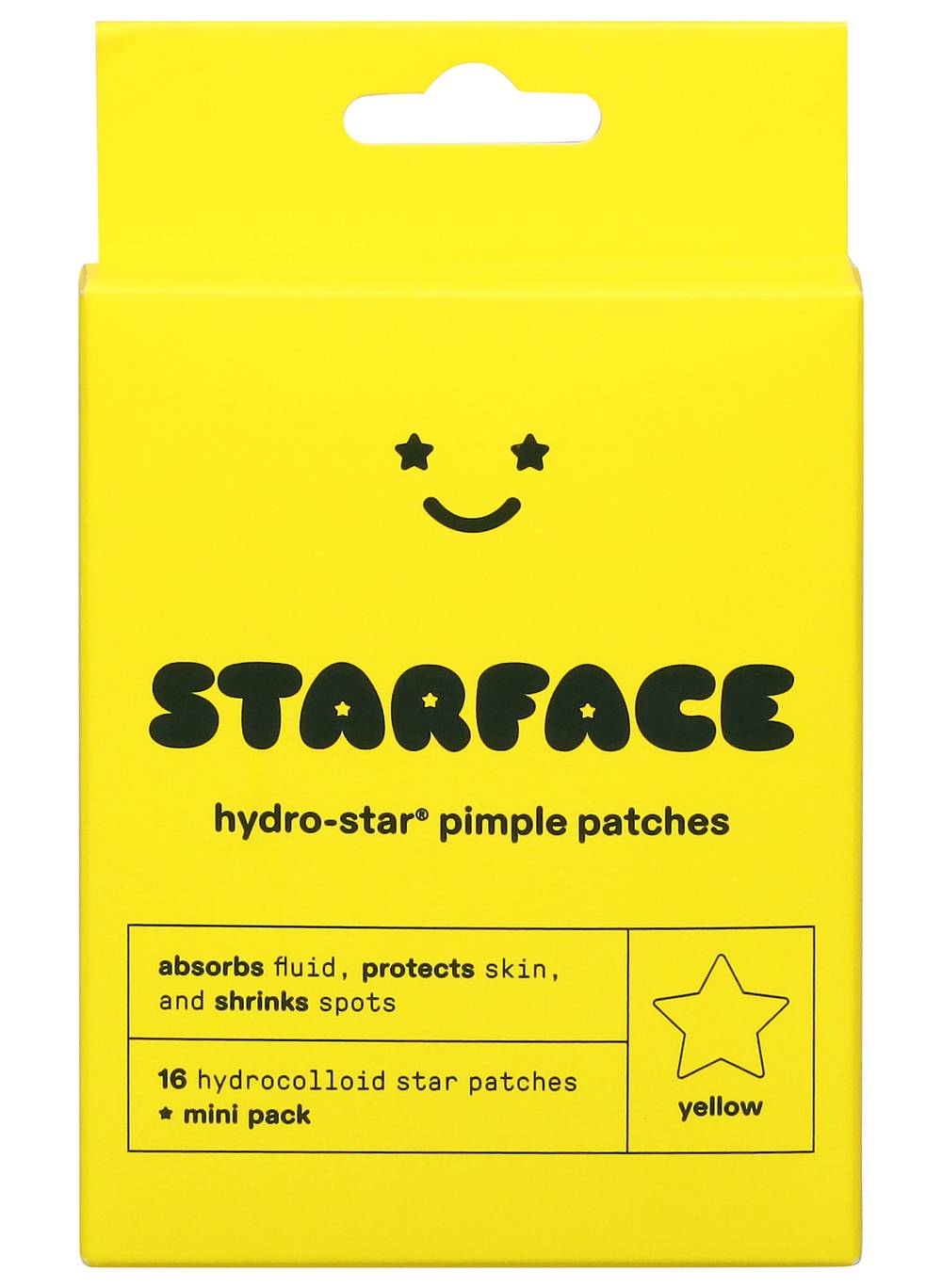 Starface Hydro Star Pimple Patches, Yellow (16 ct)