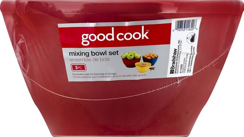 3-Piece Mixing Bowl Set - GoodCook